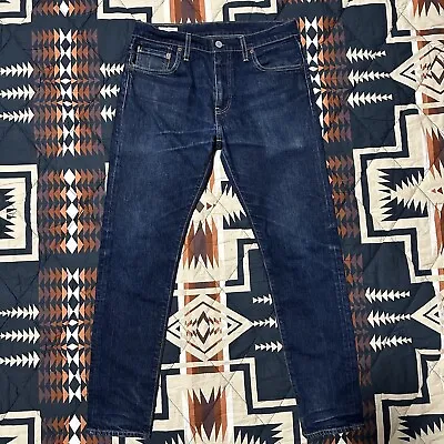 Levis Premium Lot 512 Jeans Mens 30X30 Blue Slim Straight Big E Denim • $17.95