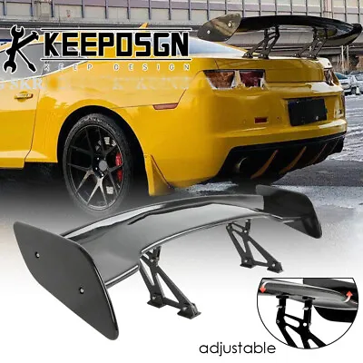 GLOSS 47'' Rear Trunk Spoiler Wing GT Style Adjustable Bracket For Chevy Camaro • $142.03