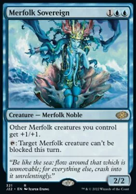 MTG Magic The Gathering Merfolk Sovereign (321/835) Jumpstart 2022 NM • $1.45