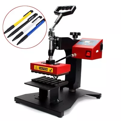 110V 6in1 Ball Pen Heat Press Machine Ballpoint Pen Transfer Printing Crafts DIY • $187.46