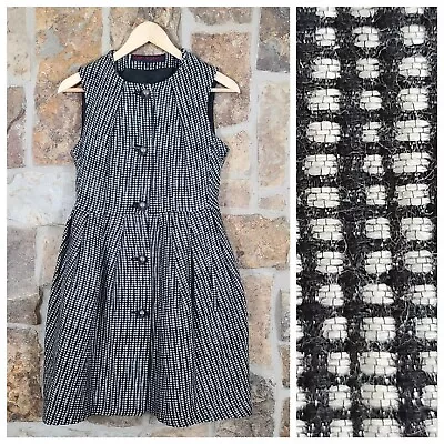 Martin Grant S SMALL Wool Mesh Tweed Dress • $195