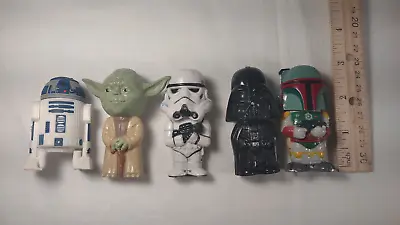 STAR WARS Set Of 5 USB Sticks 20GB Darth Vader Yoda Boba Fett Stormtrooper R2D2 • $34.99