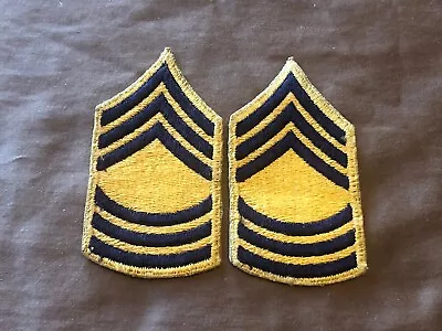 Post WW2 WWII US Army Master Sergeant Chevron Military Insignia Patches  • $9.99