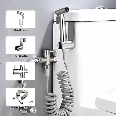 High Quality Hand Held Toilet Bidet Sprayer Bathroom Shower Water Spray Head Set • £14.54