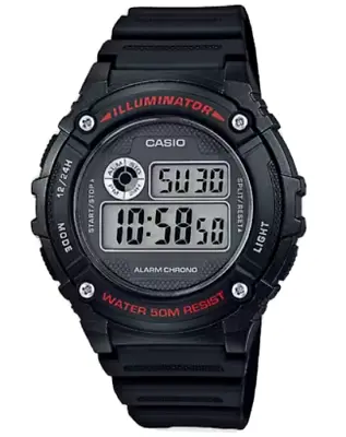 £25 • Buy 71 Casio Sports Illuminator Alarm Chrono Digital W-216H-1AV Men's Watch