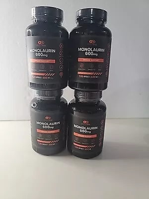 4 Bottles Monolaurin 600 Mg 120 Capsules Exp 04/2025 Immune Support • $34