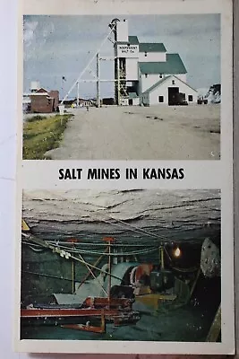 Kansas KS Salt Mines Postcard Old Vintage Card View Standard Souvenir Postal PC • $0.50