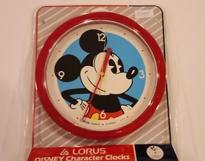 Vintage Disney Mickey Mouse Clock Lorus Quartz Japan  NEVER OPENED - NEW • $19.95