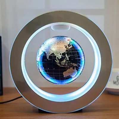 £36.99 • Buy 4 Inch LED World Map Floating Globe Magnetic Levitation Light Anti Gravity Magic