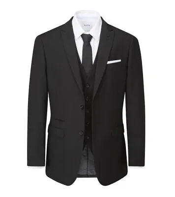 Mens Big Size Black Suit Jacket 48R-62R • £49.99