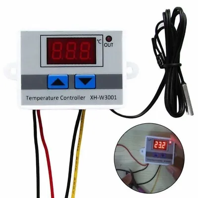 £3.85 • Buy Microcomputer Digital Temperature Controller Digital Thermostat Control Switch 1