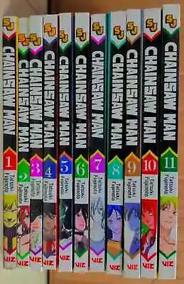 Chainsaw Man Manga English Comic Volume 1-11 Full Complete Set • $46.50