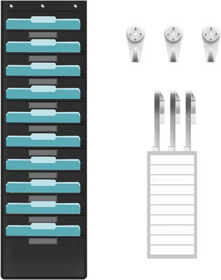£19.99 • Buy 10 Pockets Hanging Wall File Organizer, KIKIGOAL Heavy Duty Storage Pocket Chart