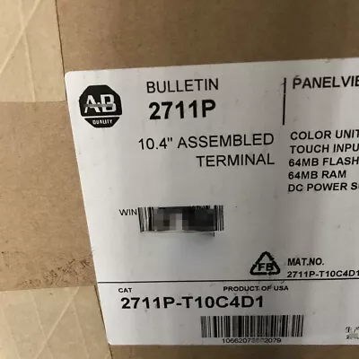 Sealed Allen-Bradley Panelview Plus 2711P-T10C4D1 10.4  Color AB 2711PT10C4D1 • $1268