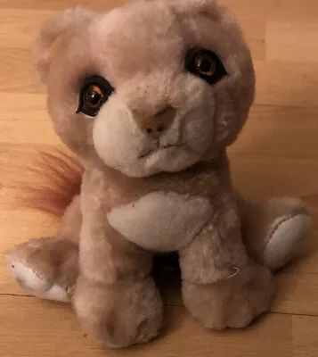 Goffa Plush Beige/White Mountain Lion Cougar Puma Cat Cub Kitten Toy • $20.45