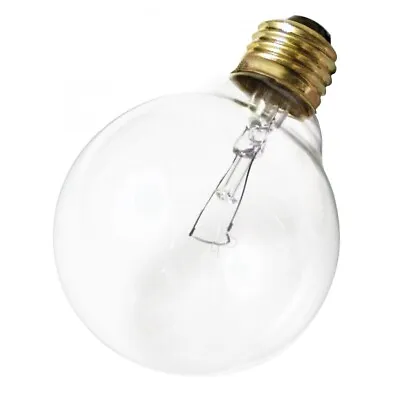 Satco S4048 3 Pack 40 Watt G25 Clear Incand Globe 40 W  Bath Vanity Light Bulb • $18.99