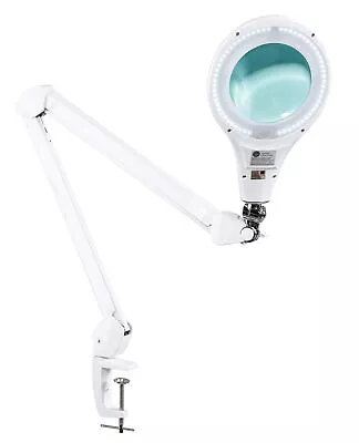LED Magnifying Lamp With Clamp - Ultra Bright Task Magnifier 5 Diopter Glass ... • $146.72