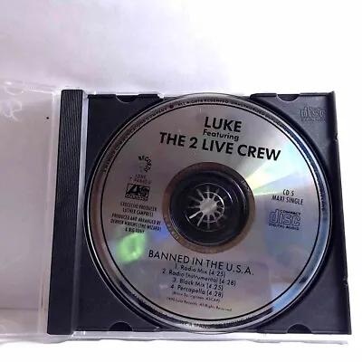 Luke Ft The 2 Live Crew– Banned In The U.S.A. (CD US 1990 Luke Records) AQ665 • $5