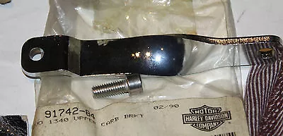 Harley 91742-84 Upper Carb Bracket Chrome 1340  Nos Oem  • $4