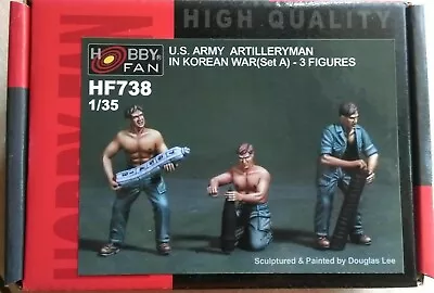 Hobby Fan 1/35 U.S. Army Artillery (set A) 3 Figures Resin Gun Crew • $64.88