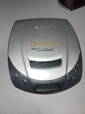 Vtg Sony Discman D-191 Silver Portable CD Player Walkman Digital Mega Bass Works • $14.97