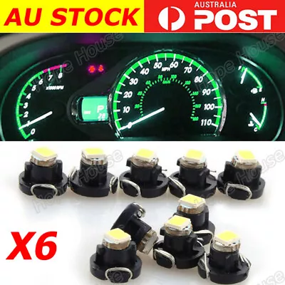 6× T3 LED Green AC TBar Dash Instrument Light Bulbs 8mm Heater Switch Control • $8.85