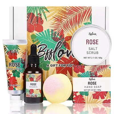 Spa Set For Women Gift Set 5pc Rose Bath Sets Easter Gifts For Women • $22.99