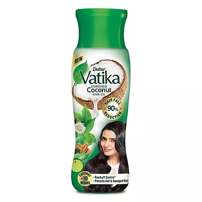 Dabur Vatika Enriched Coconut Hair Oil 450ml For Strong Thick & Shiny Hair Ind • $25.99