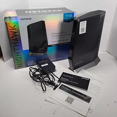 NETGEAR Nighthawk AX8 AX6000 WiFi Cable Modem Router Xfinity Spectrum COX • $219.99