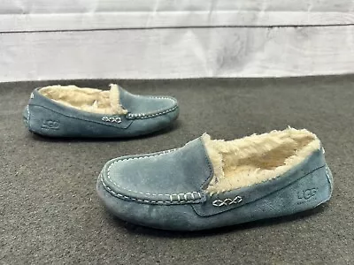 UGG Womens Ansley 3312 Moccasins Slippers Loafers Shoes Blue Size 7 Fast Ship • $39.01