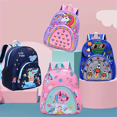 $16.62 • Buy Kids Boys Girls Cartoon Unicorn Printed Backpack Travel School Bag Rucksack Bags