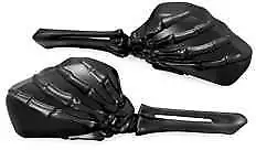 Kuryakyn Skeleton Hand Mirror Gloss Black 1758 41-9624 0640-0899 Matte 1758 • $189.99