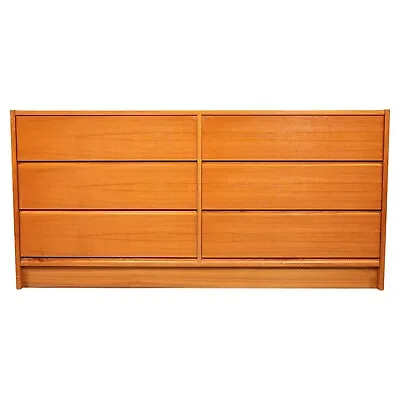 Mid-Century Danish Modern Teak Double Six Drawer Dresser Made In Denmark 1970s • $2138