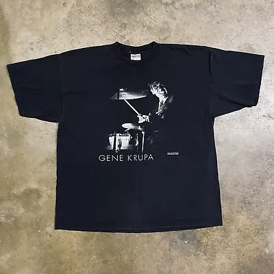Vintage 90s Gene Krupa Jazz Blues T-Shirt Sz XXL • $39.99