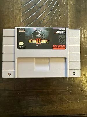 Mortal Kombat II (Super Nintendo SNES 1994) Authentic! Tested! • $16
