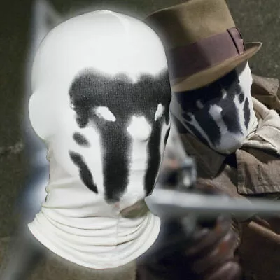 Rorschach Mask Watchman Balaclava Cosplay Costume Headgear Full Mask Face • $19.88