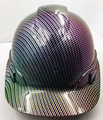 $44.99 • Buy Hard Hat Custom Hydro Dipped , OSHA Approved NEO CHROME CARBON FIBER NEW SICK