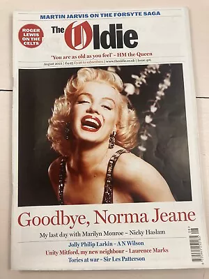 Oldie Magazine Marilyn Monroe Roald Dahl Philip Larkin Forsyte August 2022 • $20
