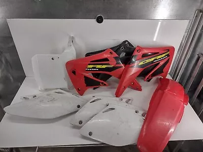 2002 02 03 04 Honda CRF450 CRF 450 Plastic Shroud Fender Number Plate • $100