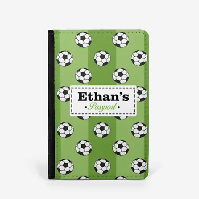 Personalised Football Kids Children's Baby First ID Passport Holder Cover • £9.99