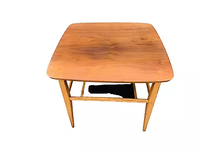 Beautiful Mid Century Modern Lane Walnut End Side Table W/ Dovetail Top • $259.95