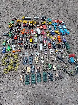 Vintage Micro Machines Various Brands Galoob Road Champs Military 100+  Vehicles • $38