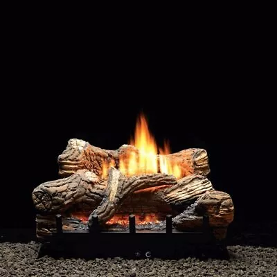 Empire Flint Hill Ceramic Fiber Log Set W/ 18-inch Vent-Free Burner LP  Open Box • $549
