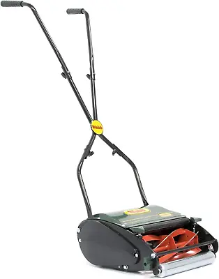 WEH12R Manual Hand Push Cylinder Lawnmower With Roller Adjustable Cutting Heigh • £124.36