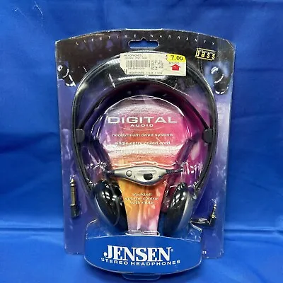 Vintage Jensen Digital Audio Stereo Headphones 1999 NEW! SEALED • $40