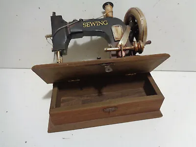 Unique Vintage  Sewing Machine Attachment Box Trinket Stash Box FREE SHIP • $26