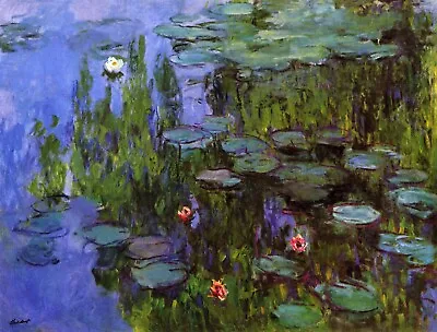 Gardens By Claude Monet Giclee Fine Art Print Reproduction On Canvas • $49.95