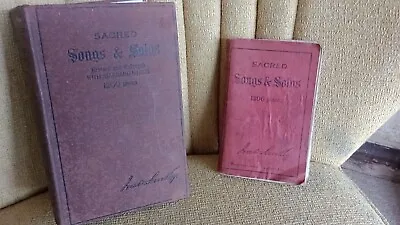 2 X Sacred Songs And Solos 1200 Pieces Ira D Sankey Vintage Books • £16