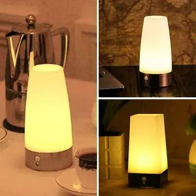 £10.39 • Buy PIR Motion Sensor Battery Operated LED Night Light Lamp ON/OFF/AUTO Bedside Lamp