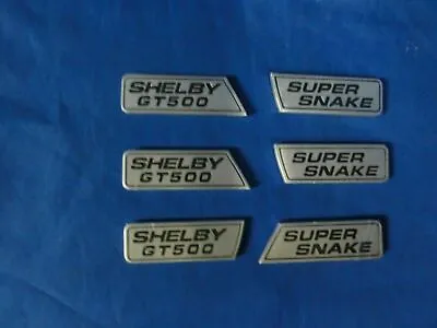 Rare Ford Mustang Super Snake Shelby Gt500 Complete Emblem Wing 6 Piece Set • $225